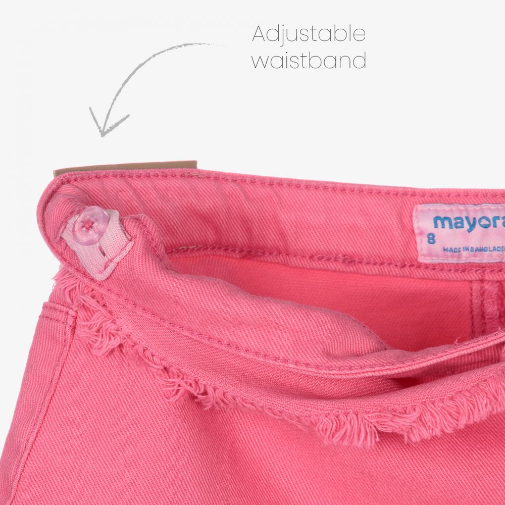 Mayoral-Girls Pink Denim Skirt | Childrensalon Outlet