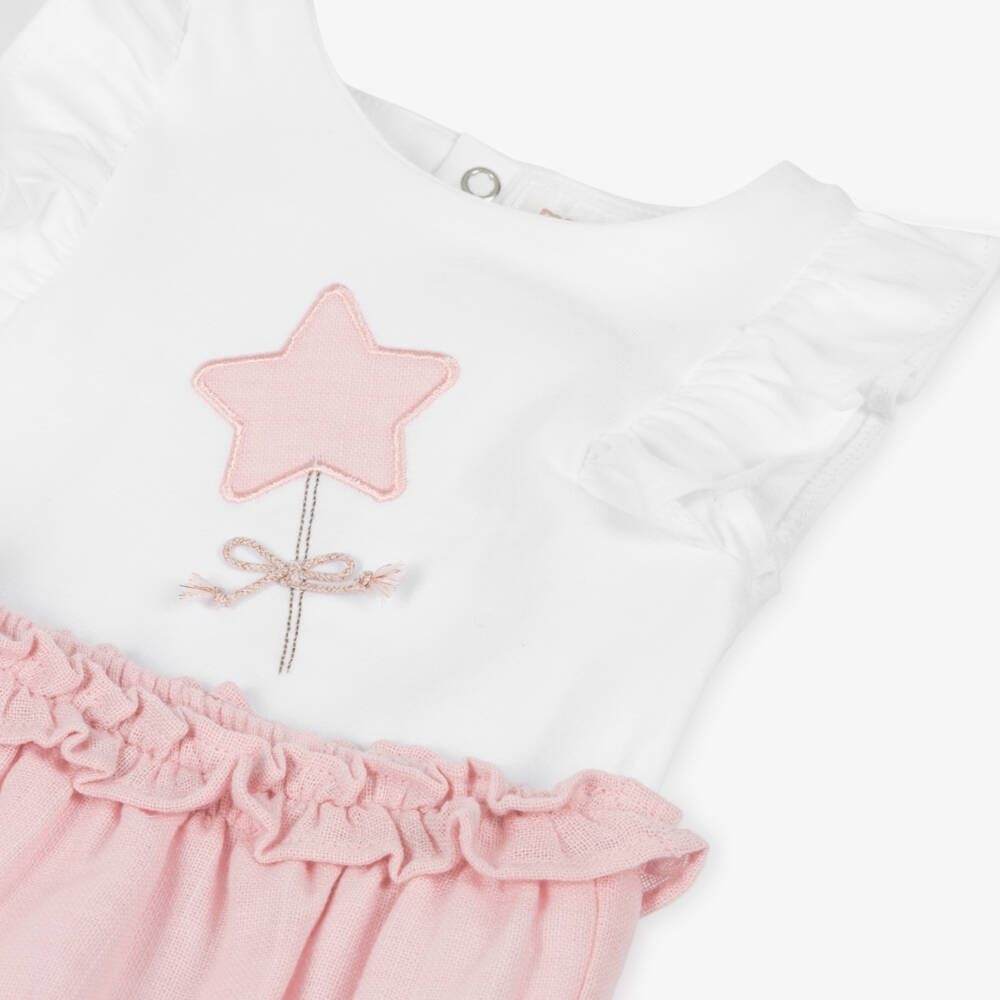 Mayoral Newborn-Girls' Pink Enchanting Wand Shorts Ensemble | Childrensalon Outlet