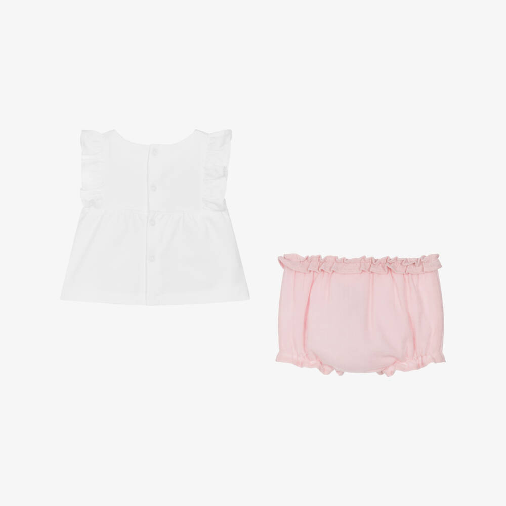 Mayoral Newborn-Girls' Pink Enchanting Wand Shorts Ensemble | Childrensalon Outlet