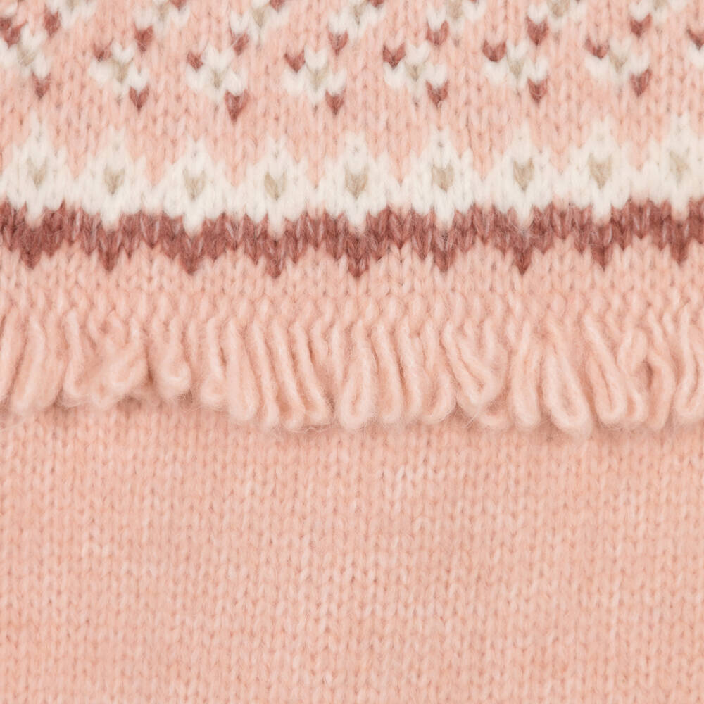 Mayoral-فستان مزيج أكريليك محبوك لون زهري | Childrensalon Outlet