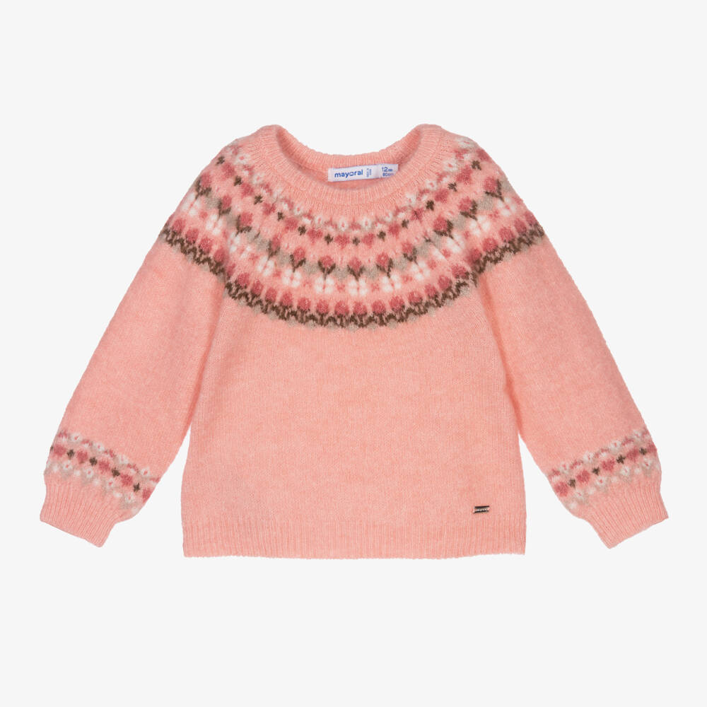 Mayoral Sweater Mini Girl - Natural/Orange main image 0