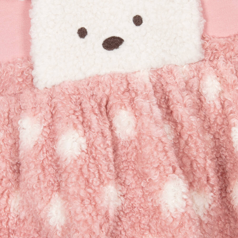 Mayoral Newborn-Girls Pink Faux Lamb Dress | Childrensalon Outlet