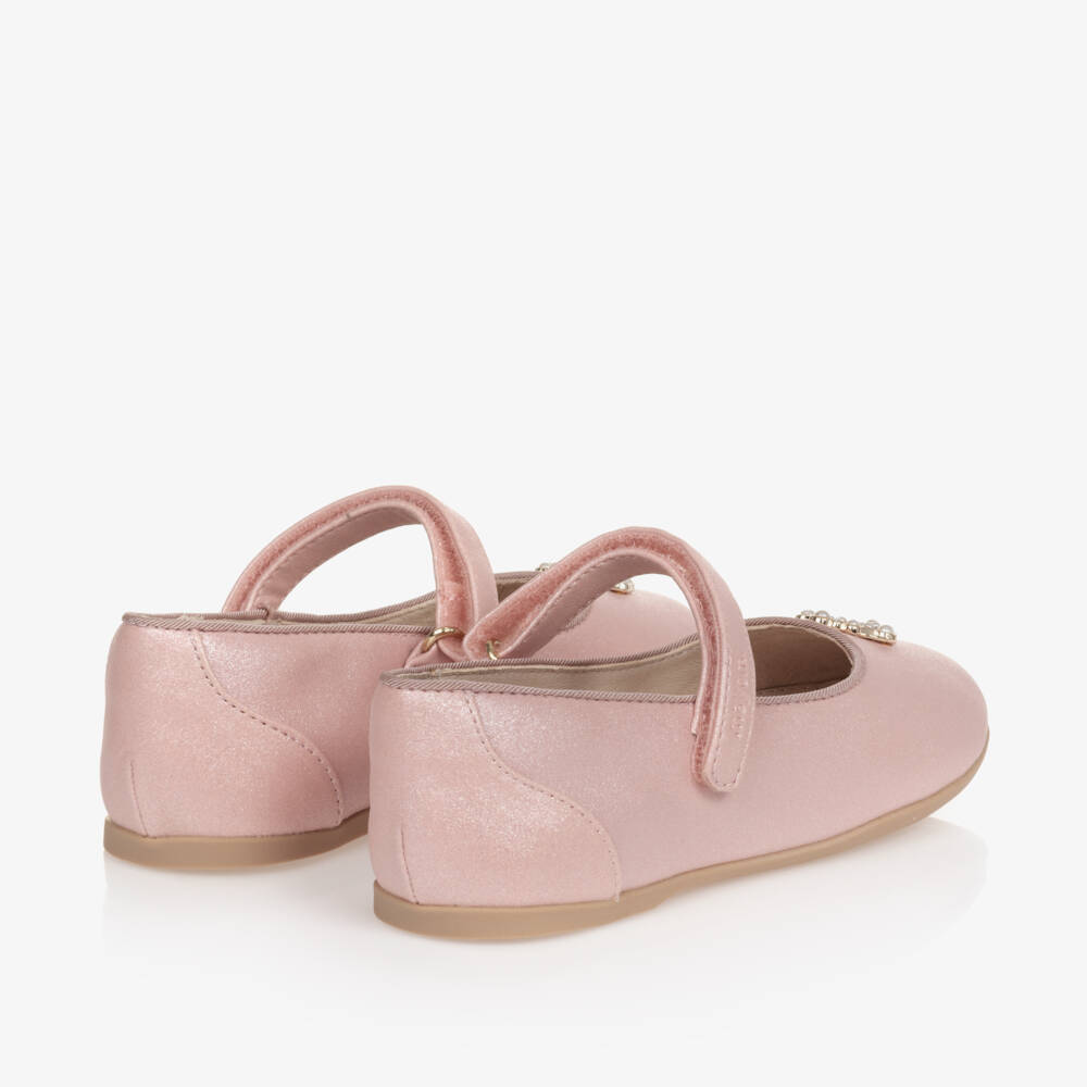 Mayoral-Girls Pink Faux Leather Pumps | Childrensalon Outlet