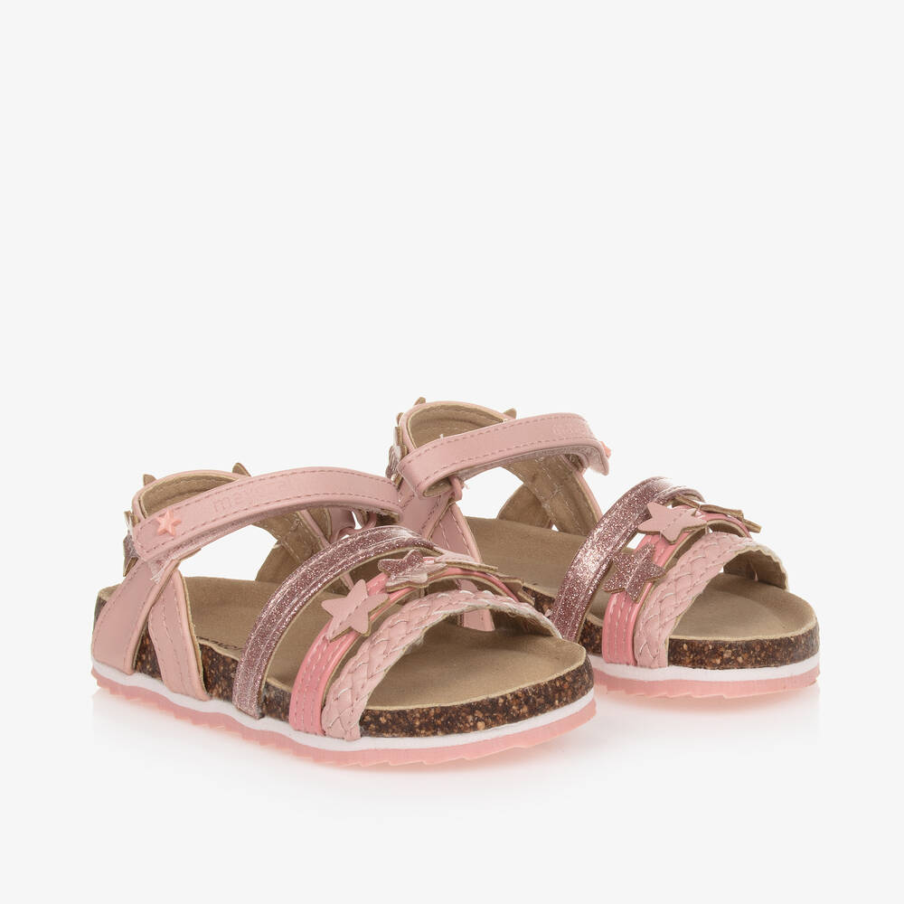 Mayoral-Girls Pink Faux Leather Sandals | Childrensalon Outlet