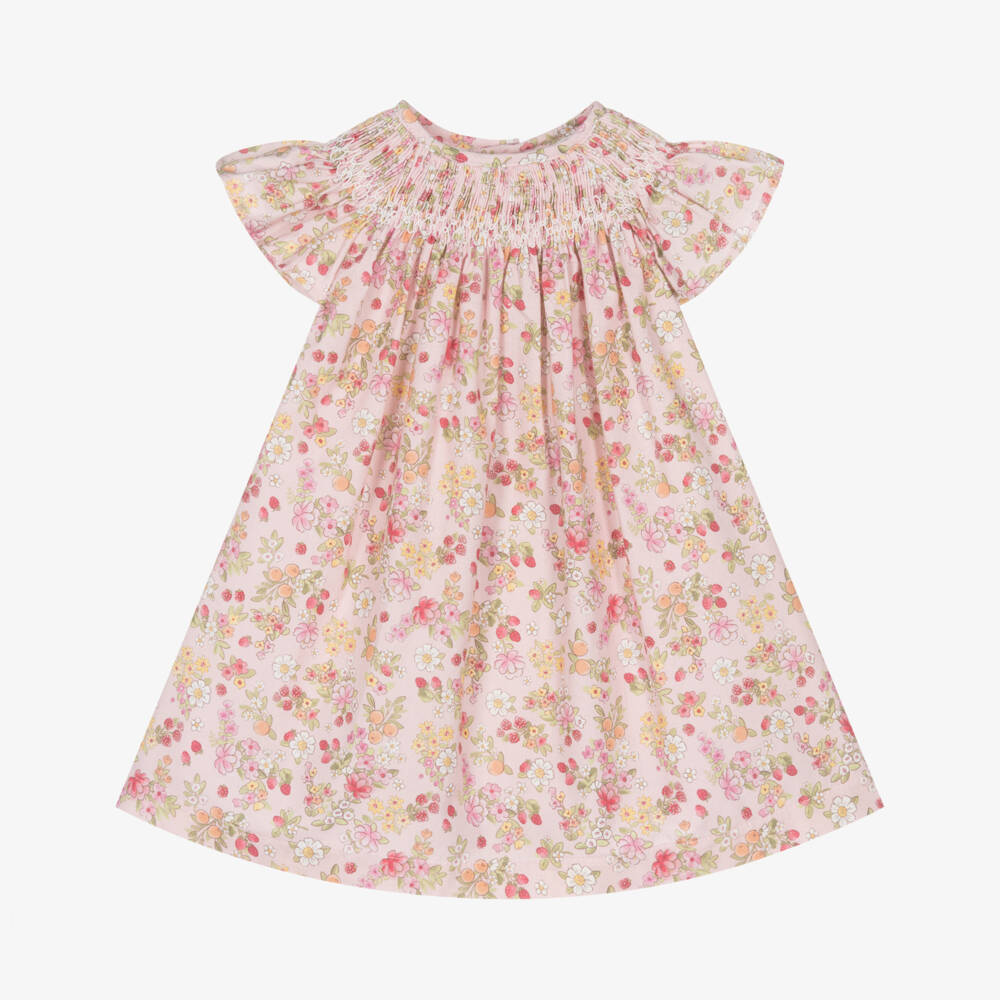 Mayoral Newborn-Girls' Pink Floral Elegance Dress | Childrensalon Outlet