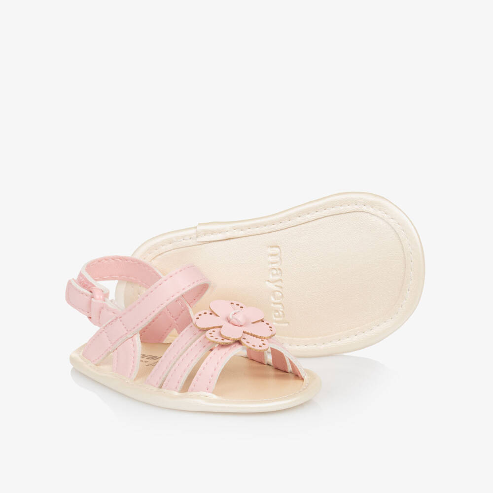 Mayoral Newborn-Girls Pink Floral Pre-Walkers | Childrensalon Outlet