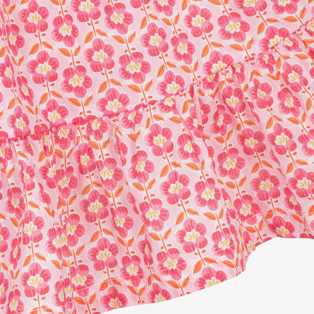 Mayoral-Girls' Pink Flower Dress Set | Childrensalon Outlet