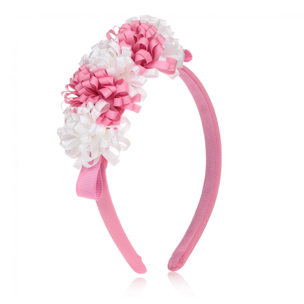 Mayoral - Girls Pink Flower Hairband | Childrensalon
