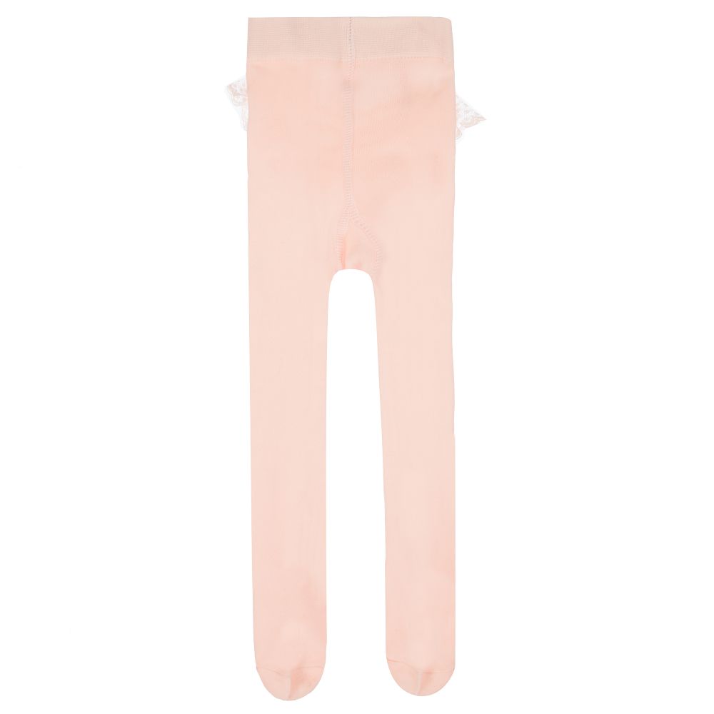 Leggings With Frill Pink Coral