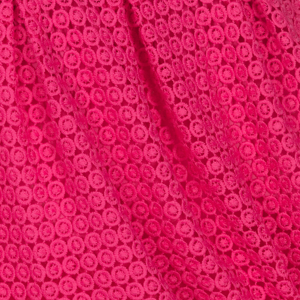 Mayoral-Girls Pink Guipure Lace Dress | Childrensalon Outlet