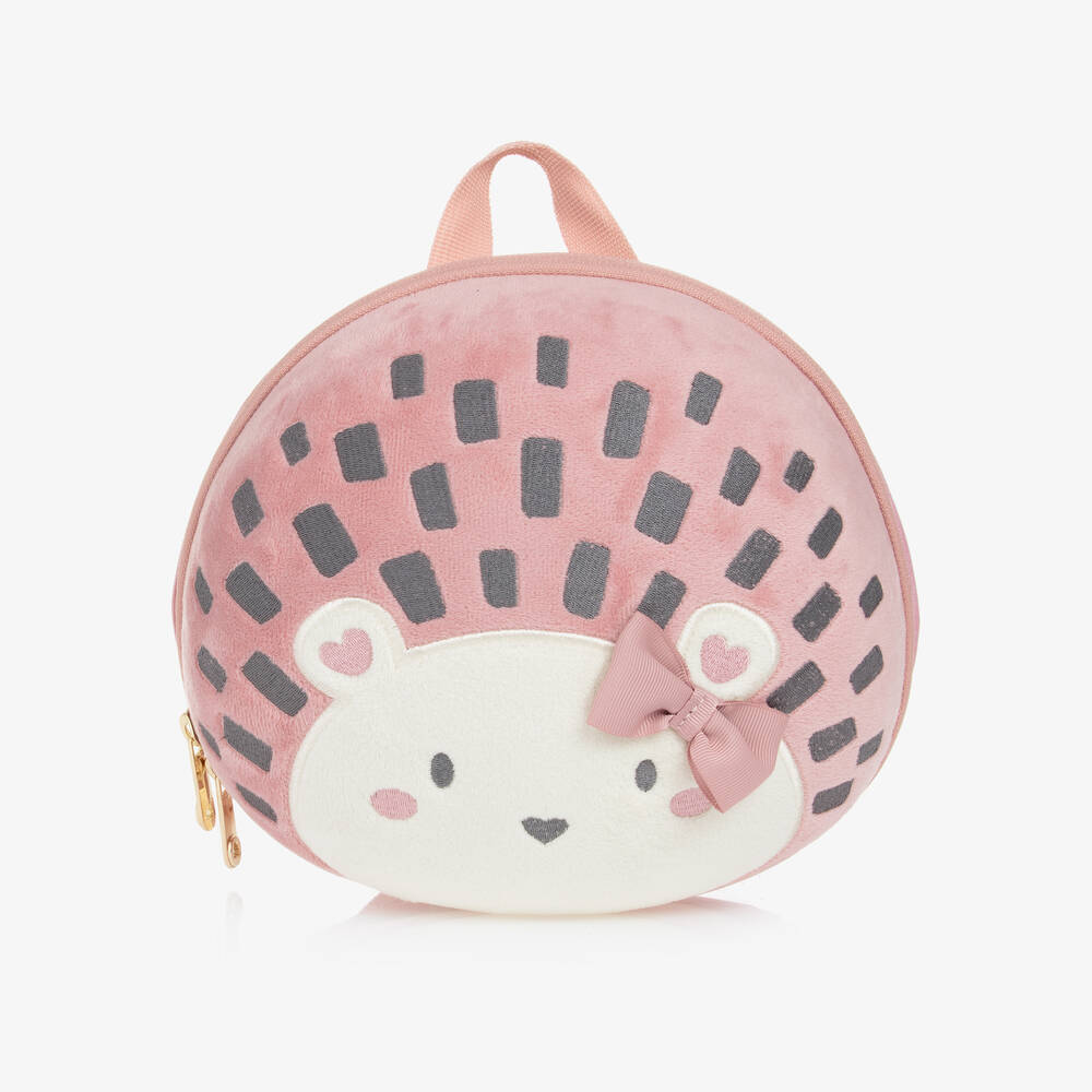 Mayoral-Girls Pink Hedgehog Backpack (21cm) | Childrensalon Outlet