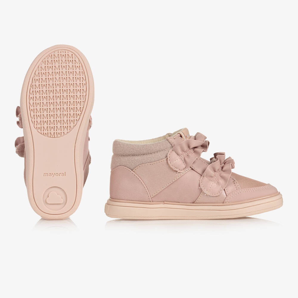 Mayoral-Высокие розовые кроссовки | Childrensalon Outlet