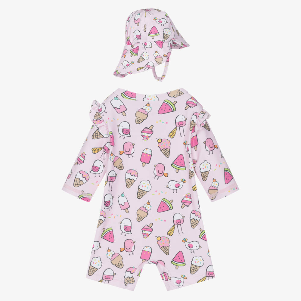 Mayoral Для новорожденных-Купальник розовый с мороженым для девочек | Childrensalon Outlet