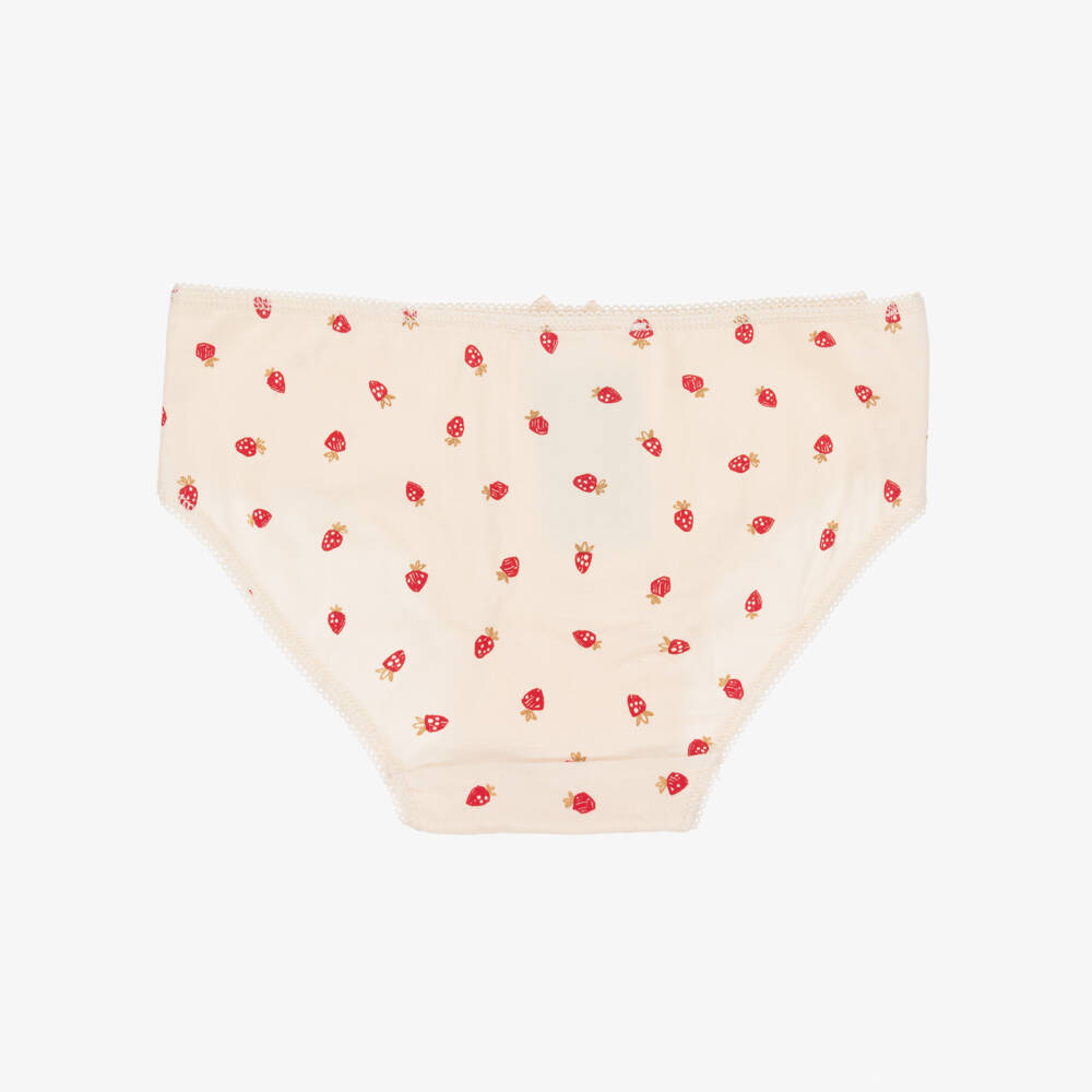 Mayoral-Girls Pink & Ivory Cotton Briefs | Childrensalon Outlet