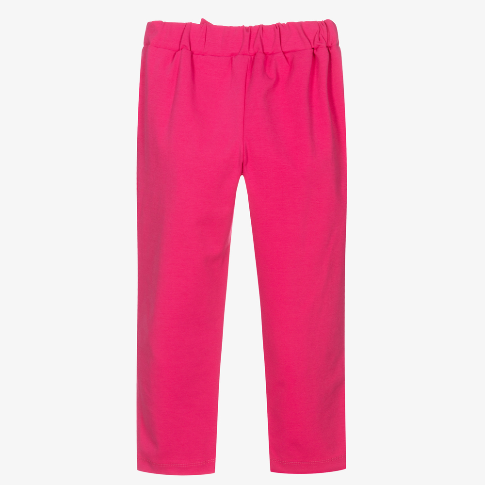 Mayoral-Girls Pink Jersey Trousers | Childrensalon Outlet
