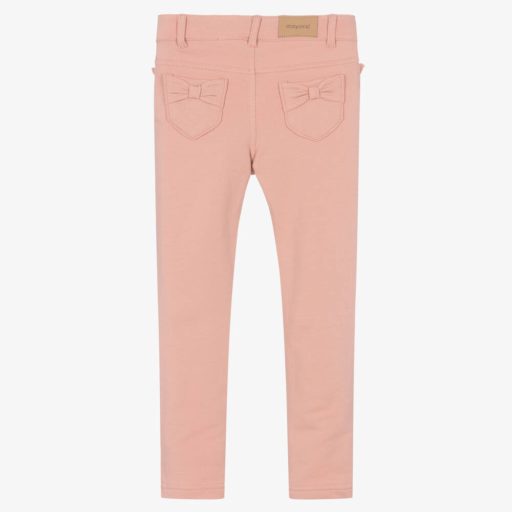 مايورال-بنطلون قطن جيرسي لون زهري للبنات | Childrensalon Outlet