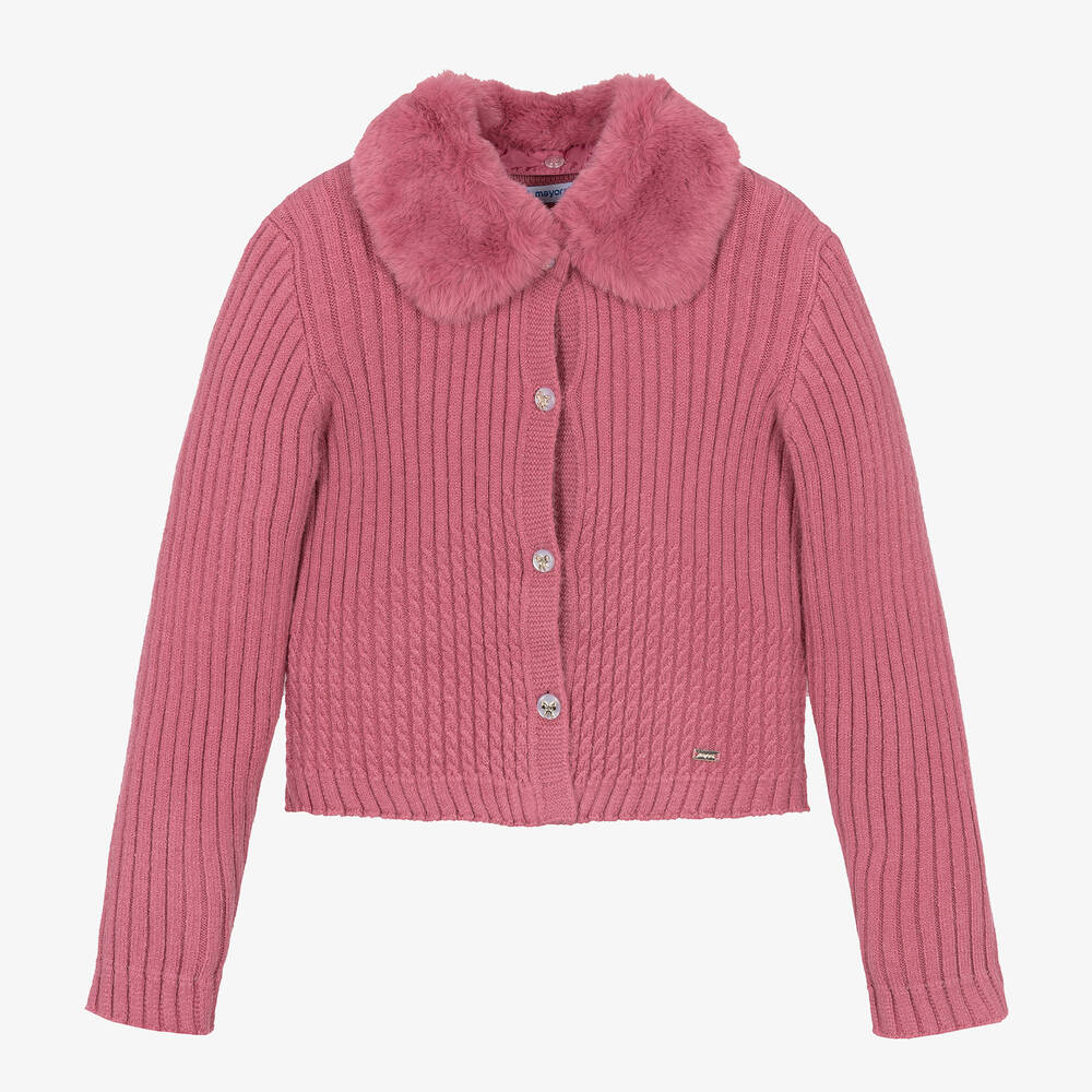 Mayoral - Rosa Strickjacke für Mädchen | Childrensalon