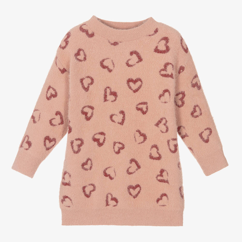 Mayoral-Розовое трикотажное платье для девочек | Childrensalon Outlet