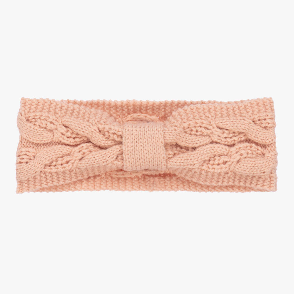 Mayoral - Girls Pink Knitted Headband | Childrensalon