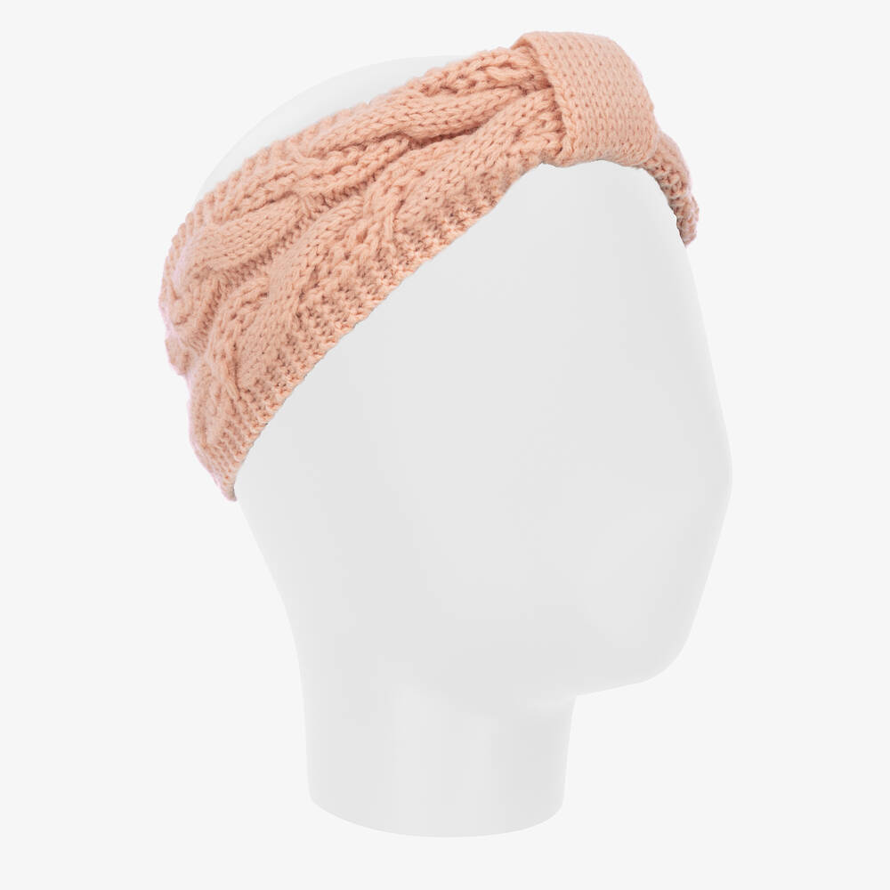 Mayoral-Girls Pink Knitted Headband | Childrensalon Outlet