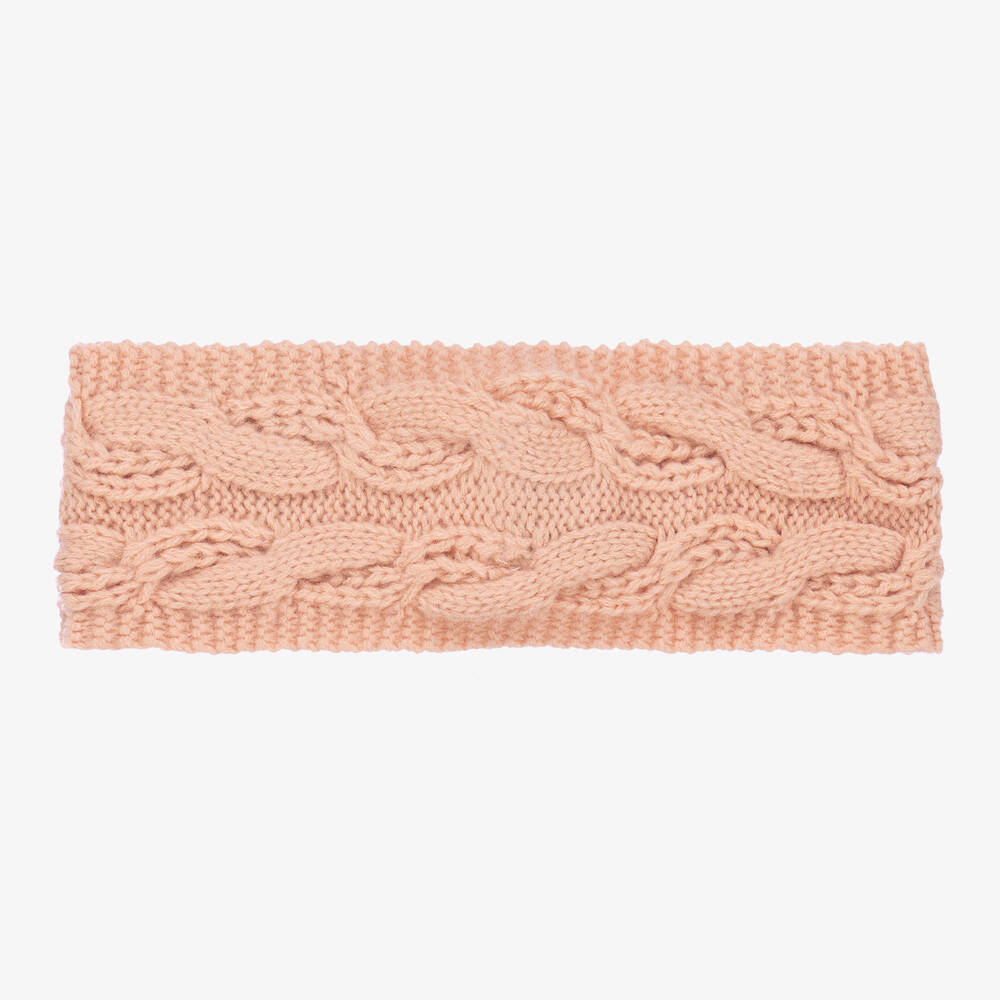 Mayoral-Girls Pink Knitted Headband | Childrensalon Outlet
