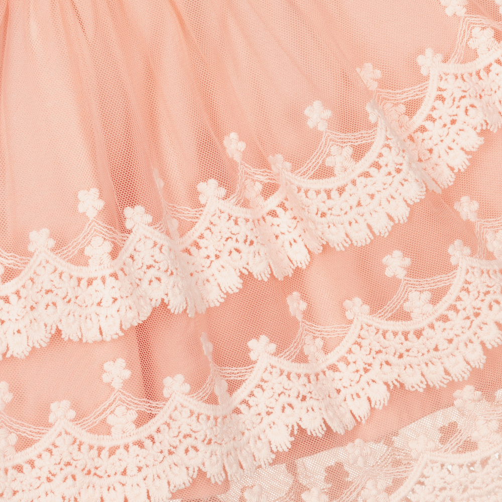 Mayoral-Girls Pink Lace & Tulle Skirt | Childrensalon Outlet