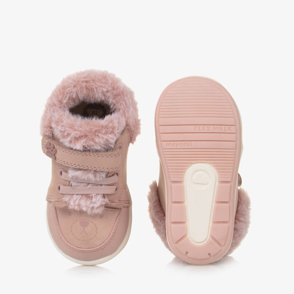 Mayoral-Girls Pink Leather Walking Shoes | Childrensalon Outlet