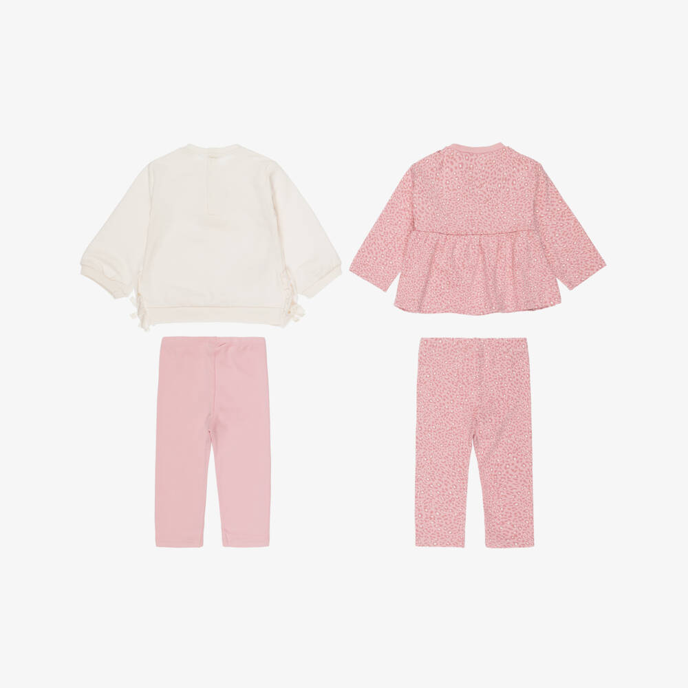 Mayoral Newborn-Girls Pink Leggings Outfit Set | Childrensalon Outlet