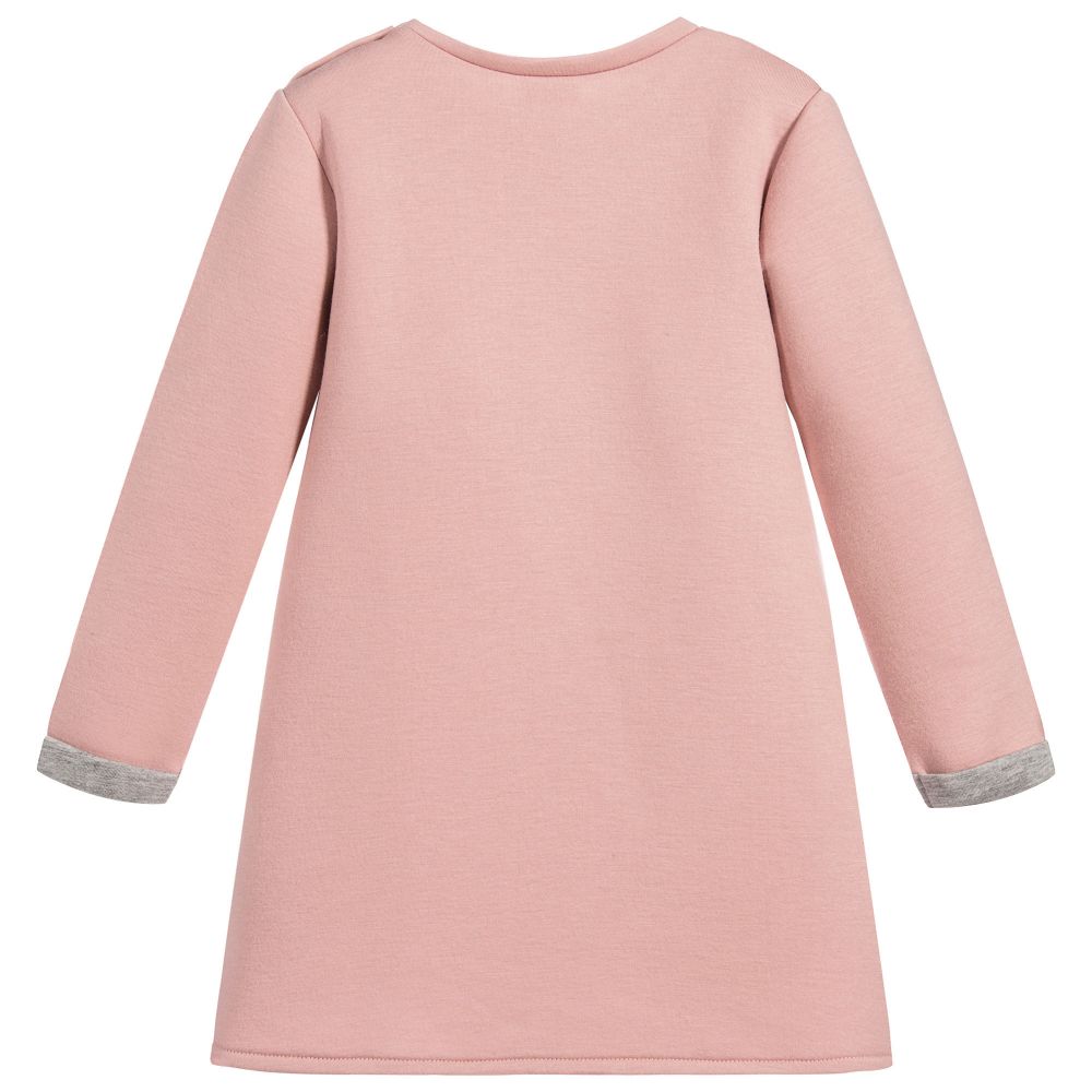 Mayoral-Girls Pink Neoprene Dress  | Childrensalon Outlet