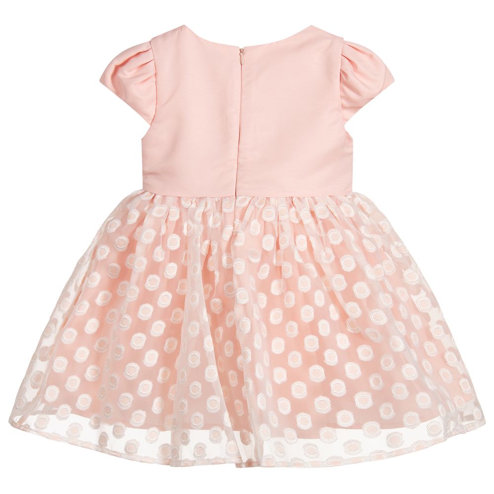 Mayoral-Girls Pink Organza Dress | Childrensalon Outlet