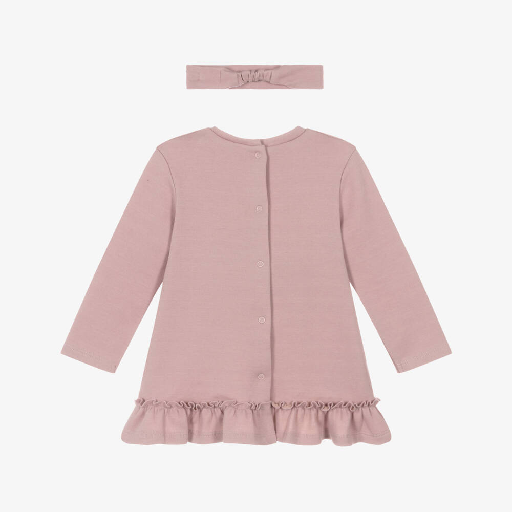 Mayoral Newborn-Girls Pink Outfit & Headband Duo | Childrensalon Outlet