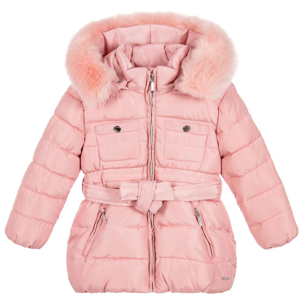 Mayoral - Girls Pink Padded Coat | Childrensalon