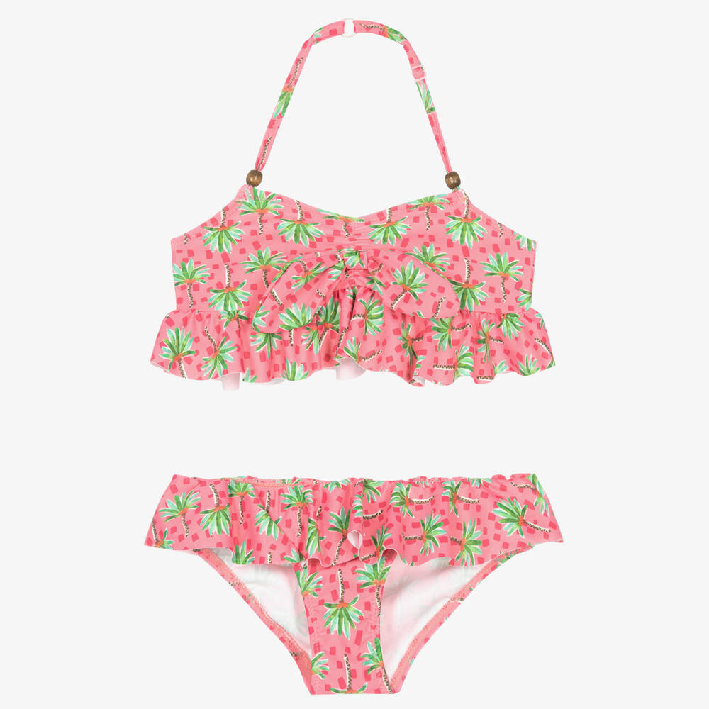 Mayoral - Bikini rose à palmiers fille | Childrensalon