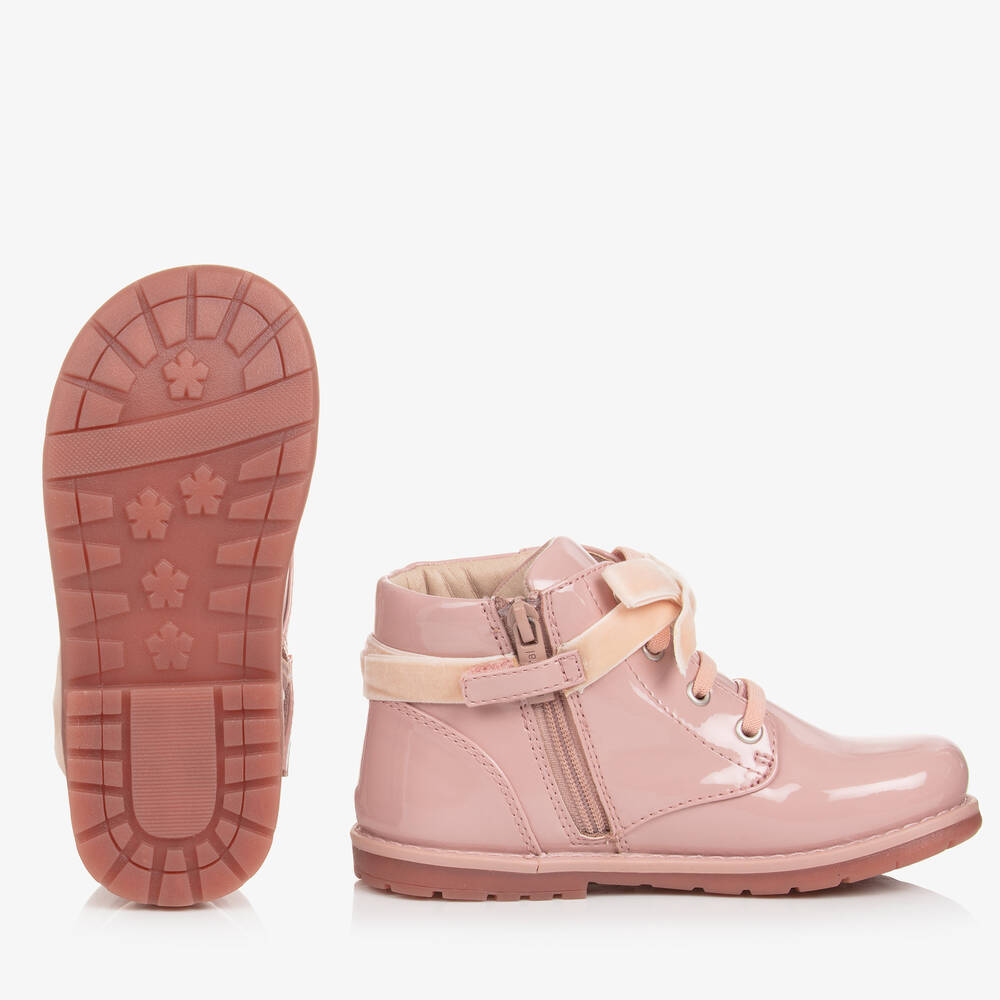 Mayoral-Розовые лакированные ботинки | Childrensalon Outlet