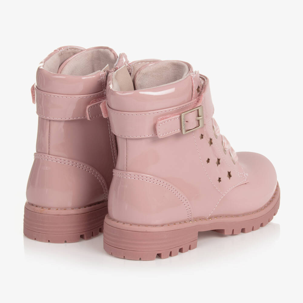 Mayoral-Розовые лакированные ботинки из искусственной кожи | Childrensalon Outlet