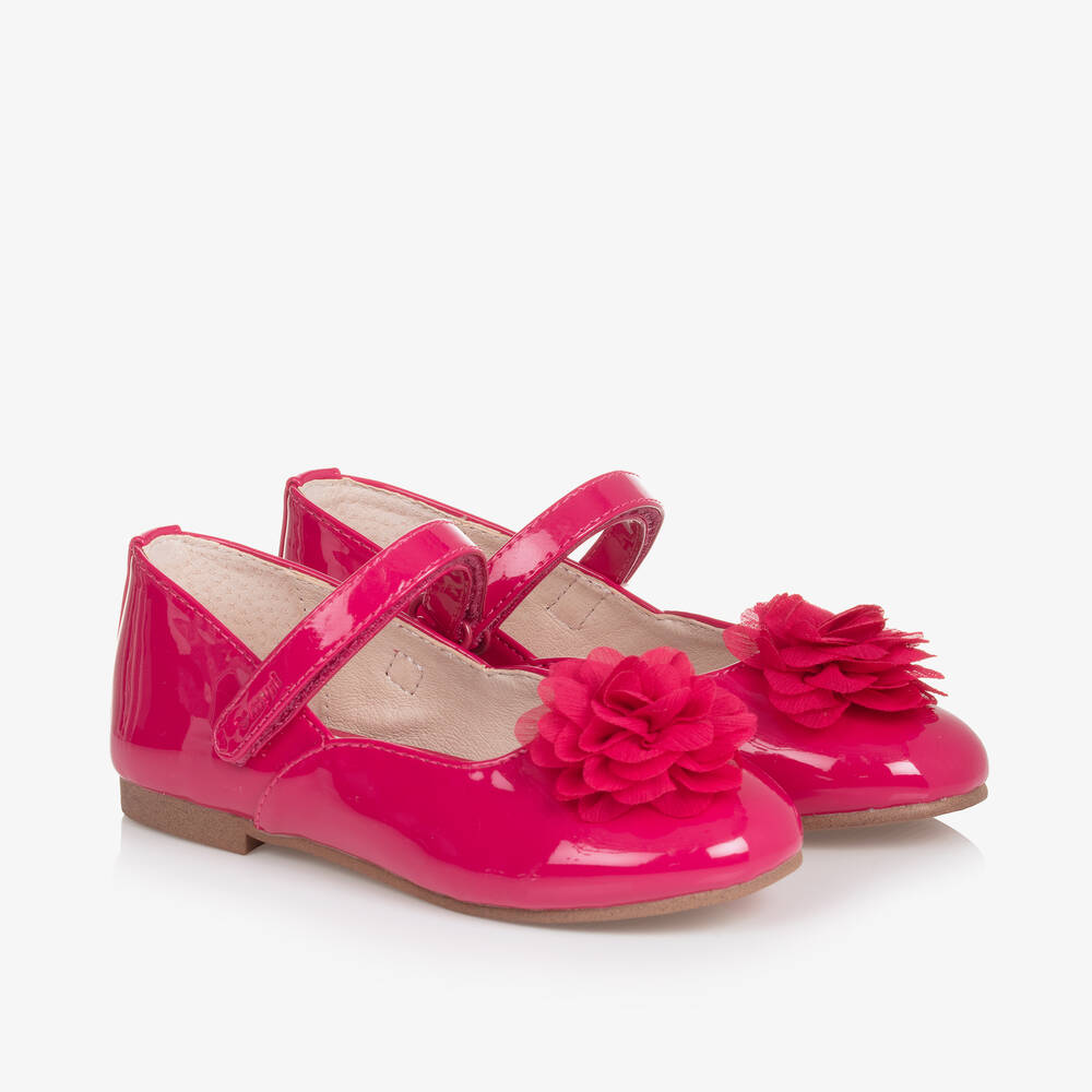 Mayoral-Girls Pink Patent Faux Leather Pumps | Childrensalon Outlet