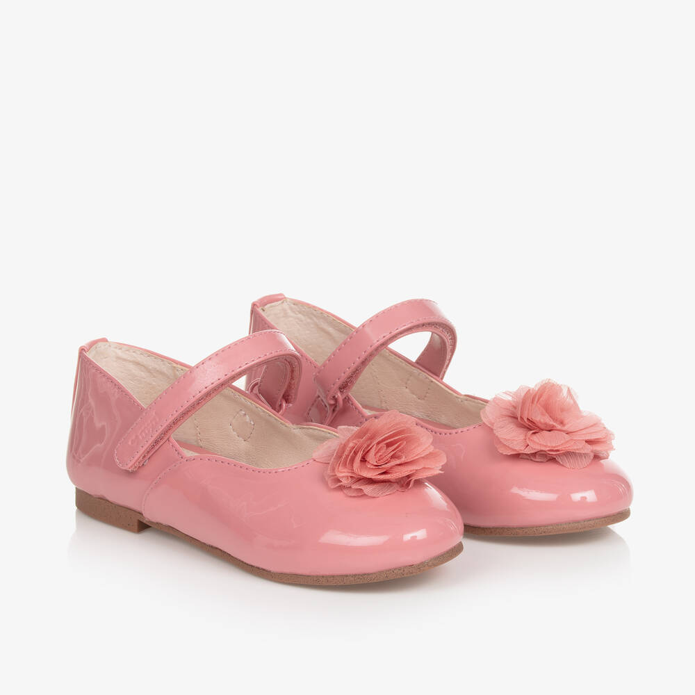 Mayoral-Girls Pink Patent Faux Leather Pumps | Childrensalon Outlet