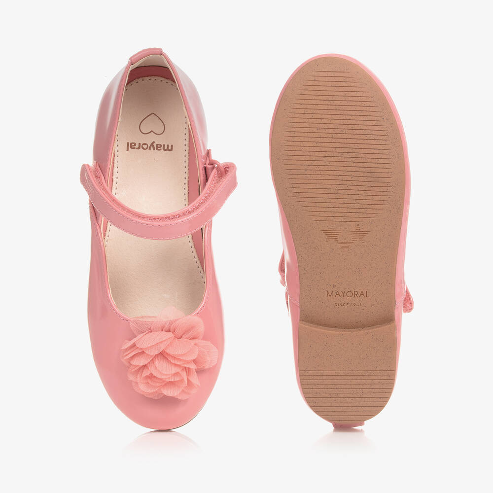 Mayoral-Girls Pink Patent Faux Leather Pumps | Childrensalon Outlet