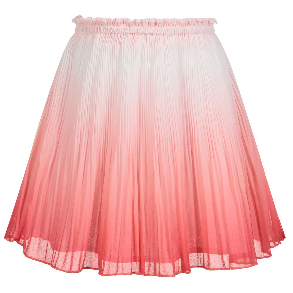 Mayoral - Розовая плиссированная юбка для девочек | Childrensalon