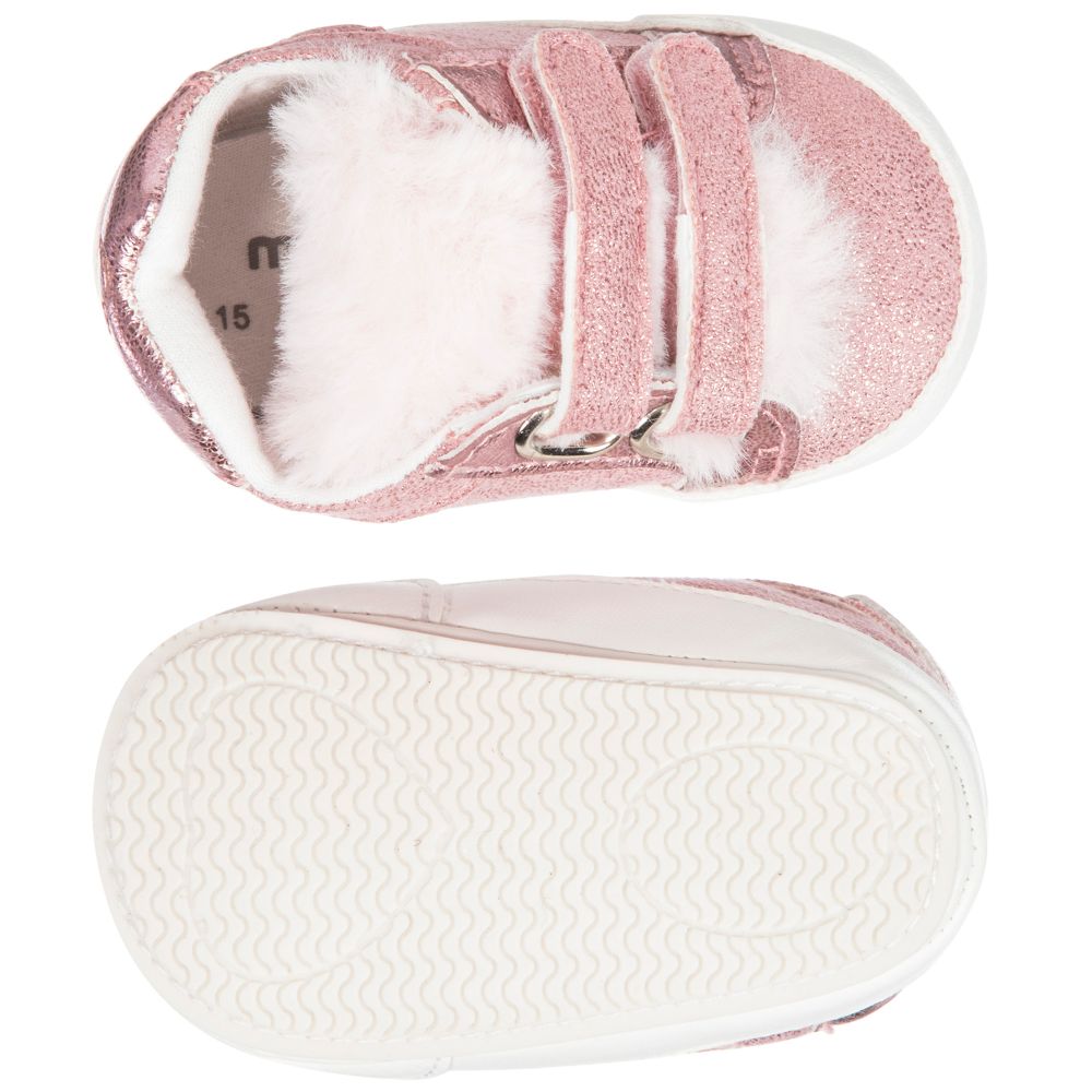 Mayoral Girls Pink Pre Walker Shoes
