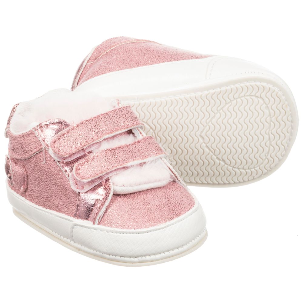 Mayoral Newborn - Girls Pink Pre-Walker Shoes | Childrensalon