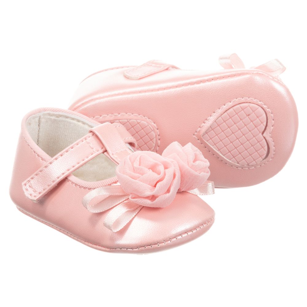 Mayoral Newborn - Girls Pink Pre-Walker Shoes | Childrensalon Outlet