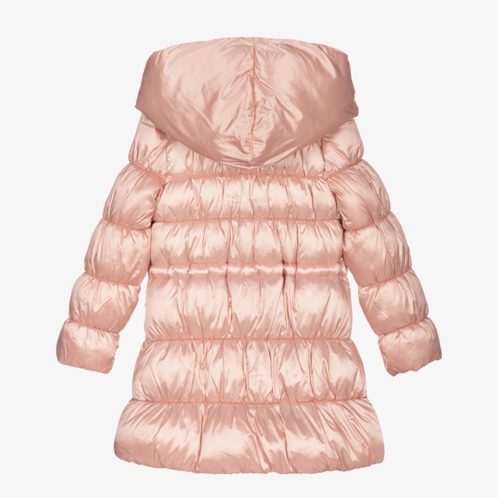 Mayoral-Girls Pink Puffer Coat | Childrensalon Outlet