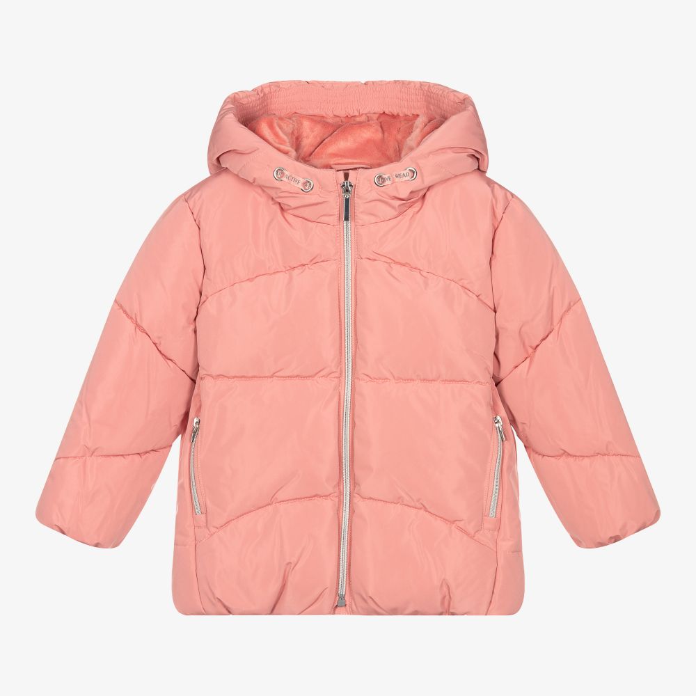 Mayoral-Розовый пуховик для девочек | Childrensalon Outlet