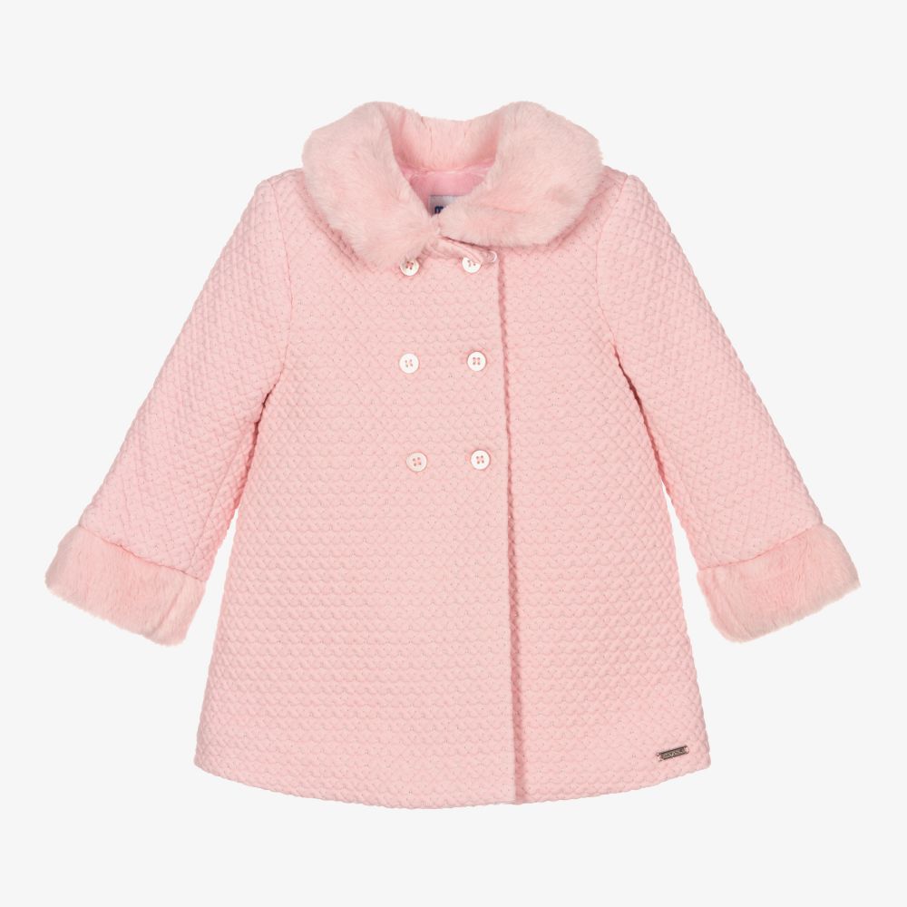 Mayoral - Manteau matelassé rose Fille | Childrensalon