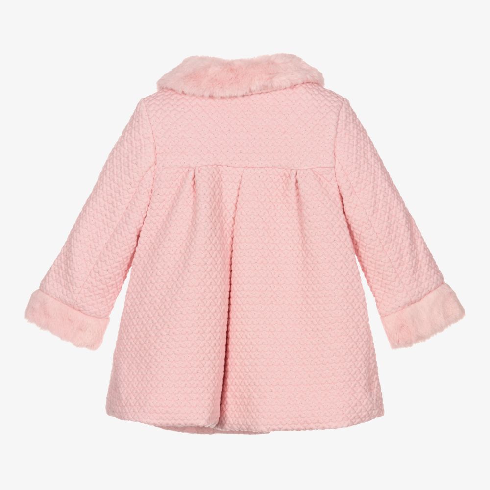 Mayoral Girls Pink Quilted Coat Childrensalon Outlet