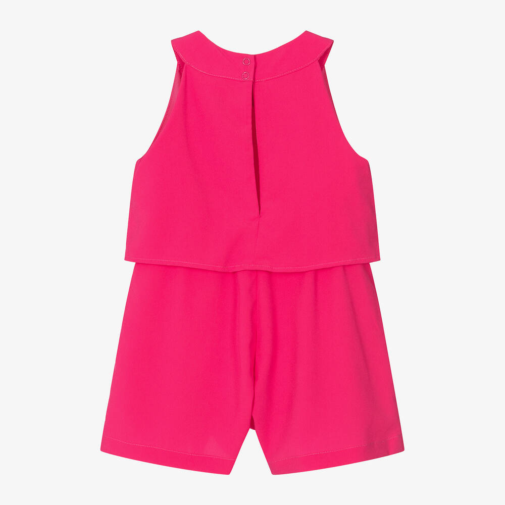 Girls pink playsuit top