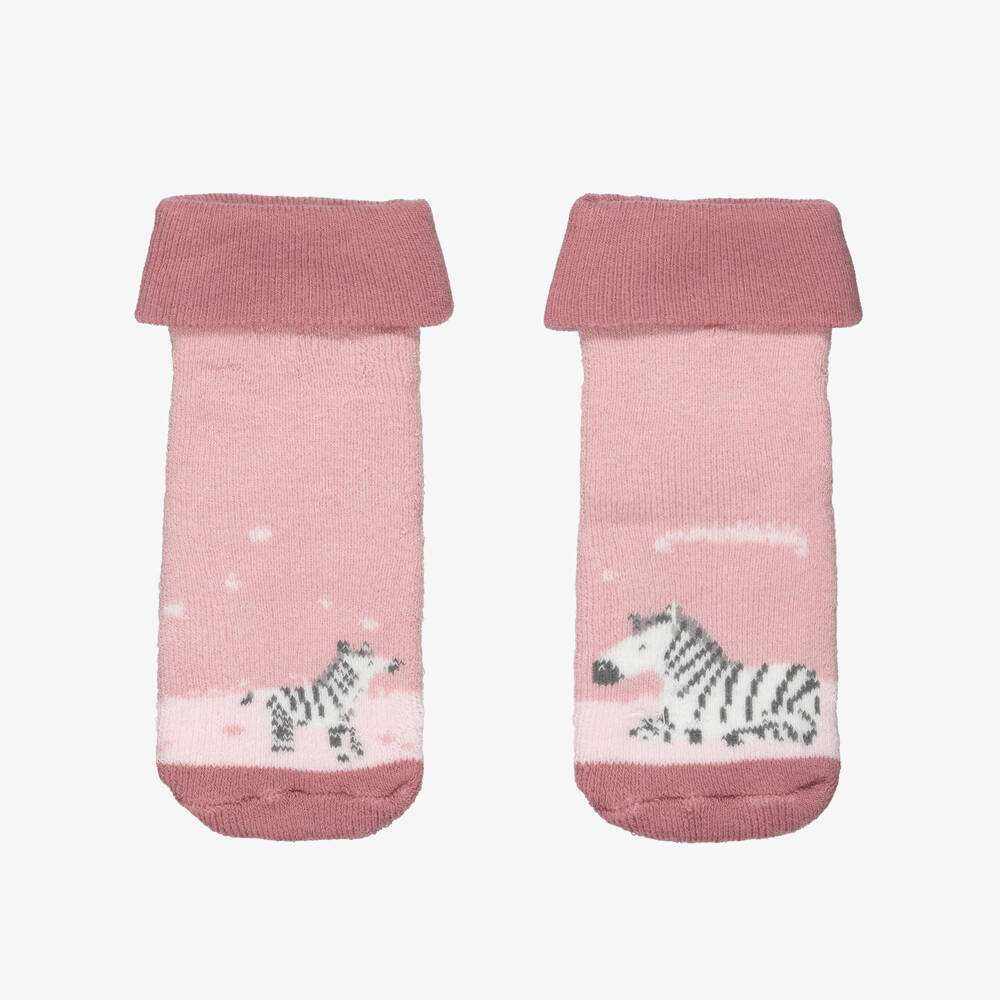 Mayoral Newborn-Girls Pink Safari Knit Socks | Childrensalon Outlet