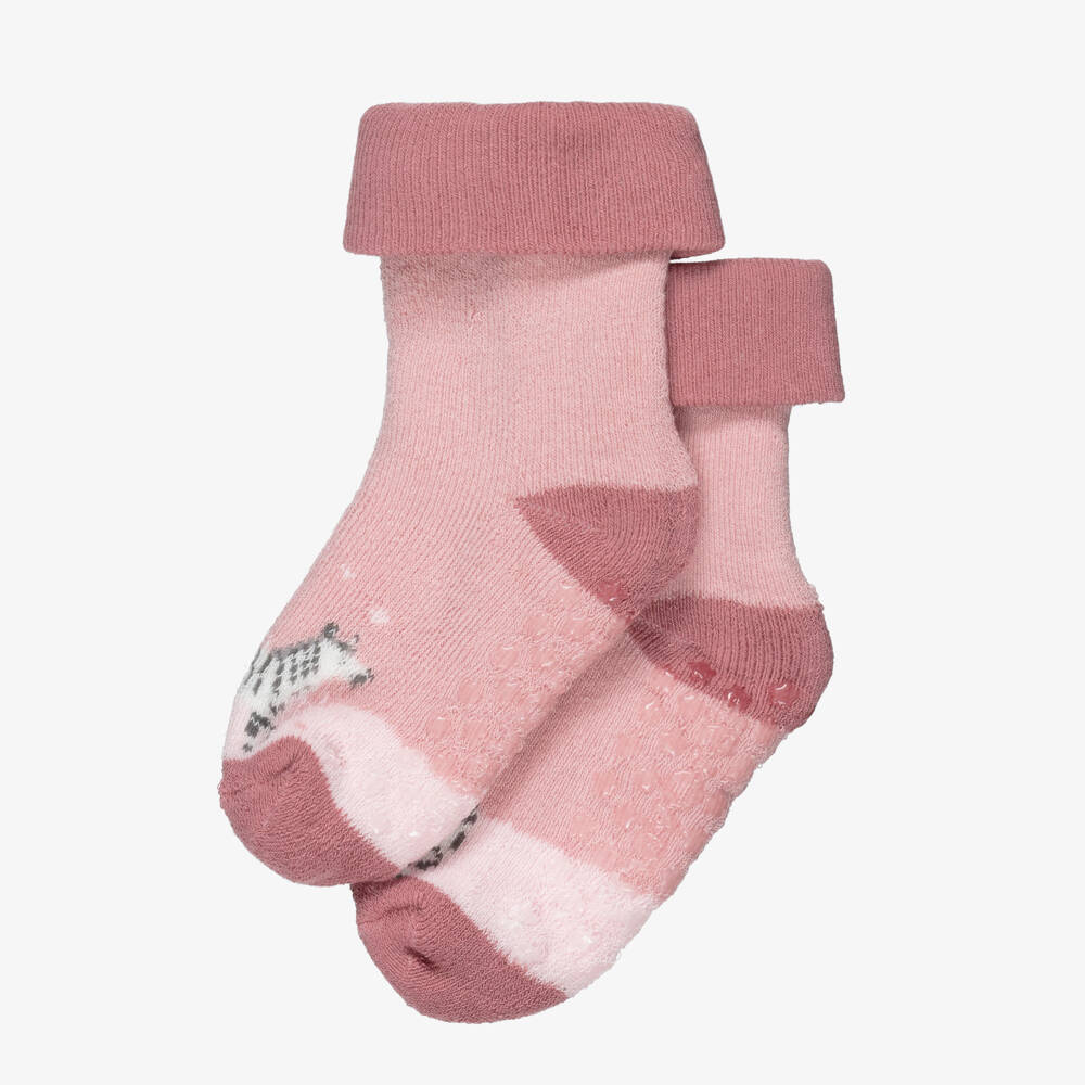 Mayoral Newborn-Girls Pink Safari Knit Socks | Childrensalon Outlet