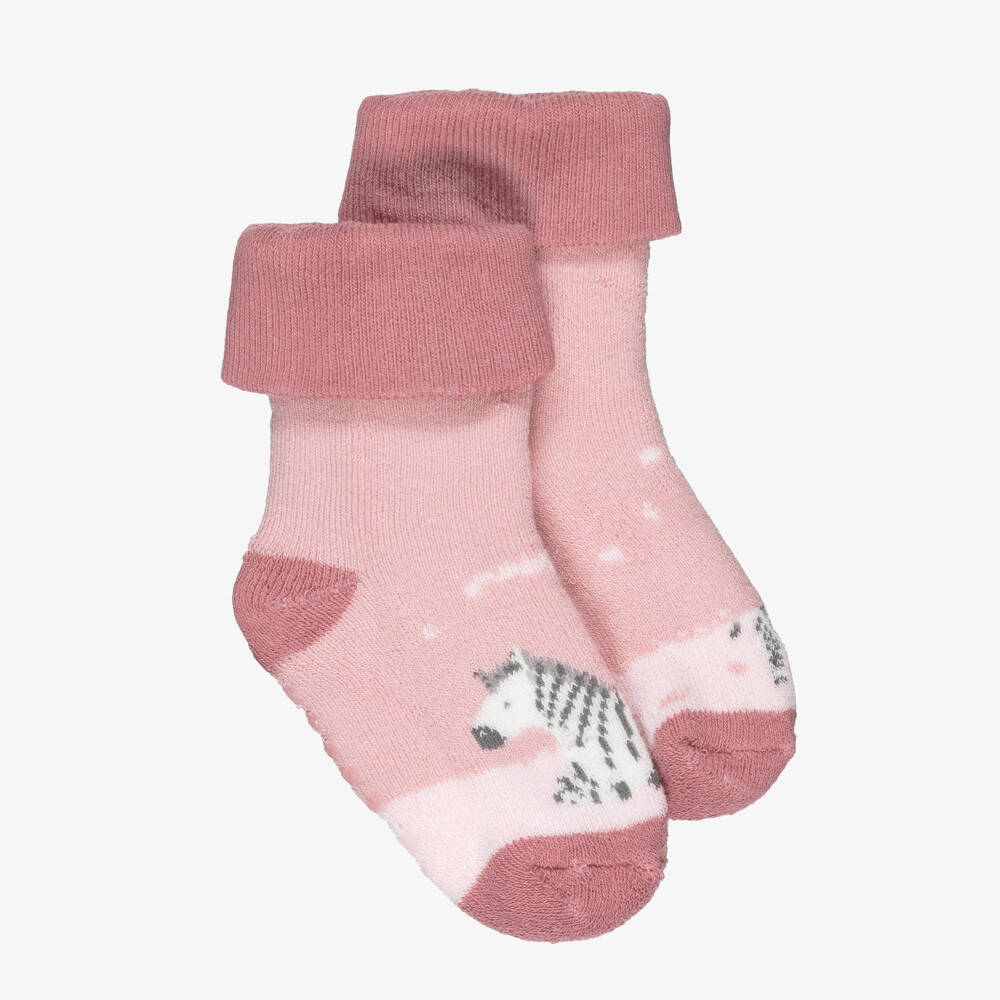 Mayoral Newborn-Girls Pink Safari Knit Socks | Childrensalon Outlet
